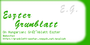 eszter grunblatt business card